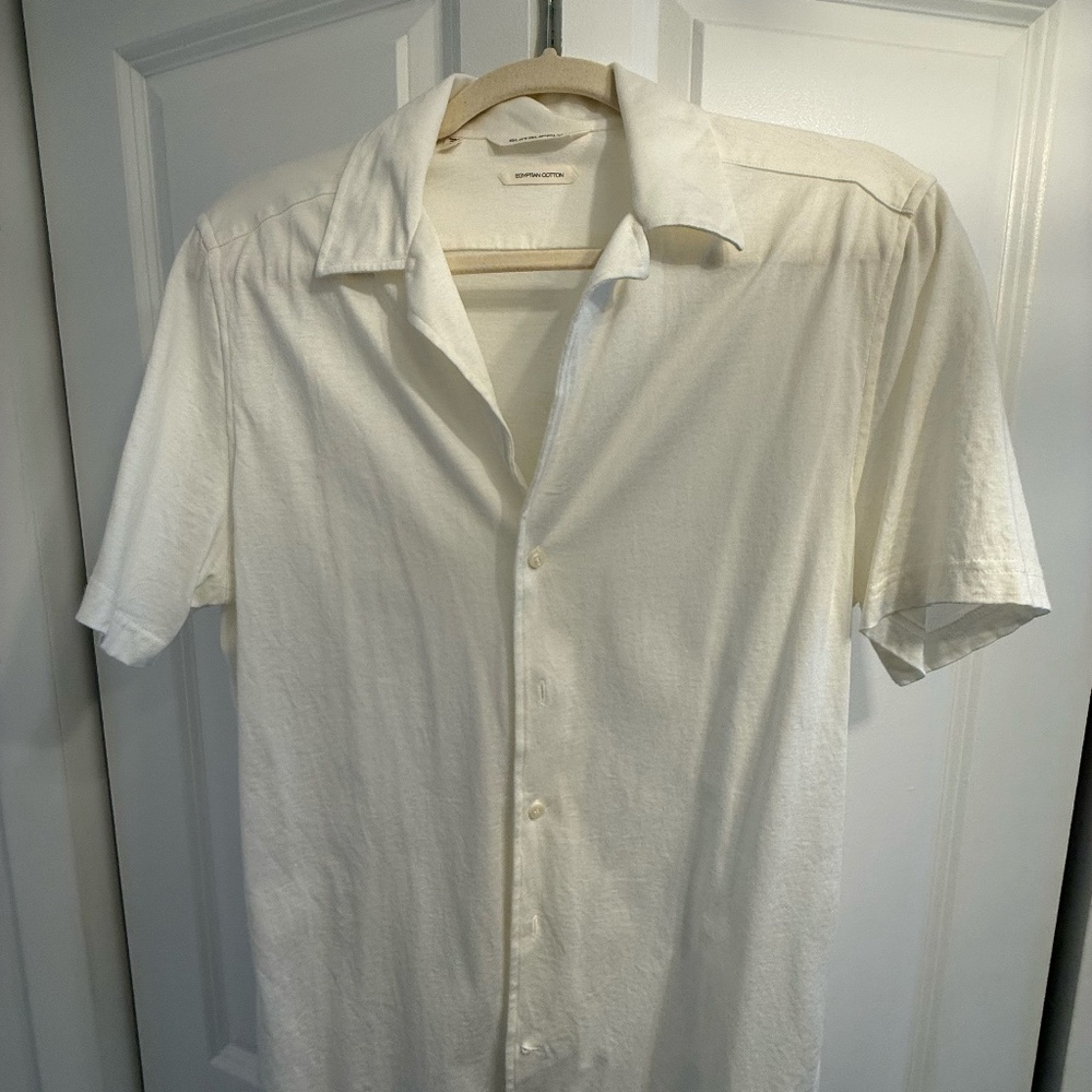 Suitsupply Off-White Shirt S: Small